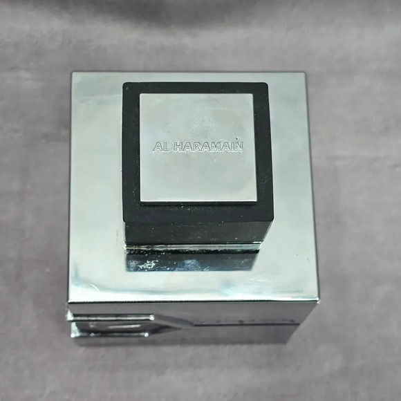 L'Aventure Al Haramain 3.4 FL OZ 100 ML Silver Black Empty Glass Bottle Only - Picture 3 of 7